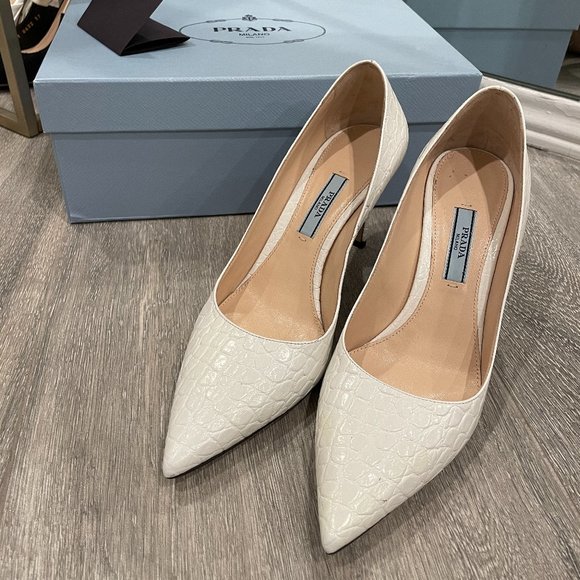 Prada Crocodile Pumps in Size 36